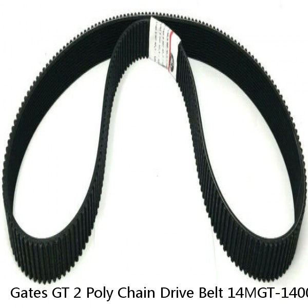 Gates GT 2 Poly Chain Drive Belt 14MGT-1400-20  14mm Pitch x 20mm W x1400mm